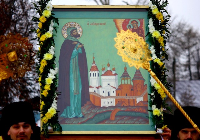 Крестный ход - Икона св. Александра Невского